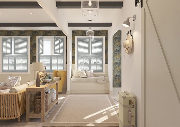 Kensington, Skyline Grey - Tier on Tier Plantation Shutter - Image 8